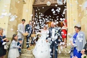 Mariage à l'église de Castelnau-Barbarens, Gers