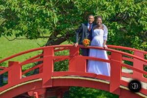 Petit pont du Jardin Japonnais, Photo de mariage à Toulouse