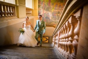 Capitole de Toulouse, Mariés dans l'escalier, Photographe mariage