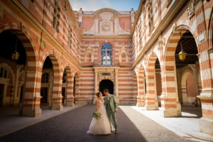 Mariage, cour intérieure, Capitole de Toulouse