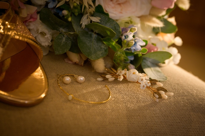 Photo accessoires de la mariée, photographe mariage